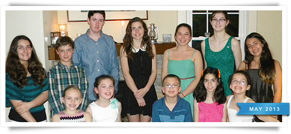 Students from Monday night's recital