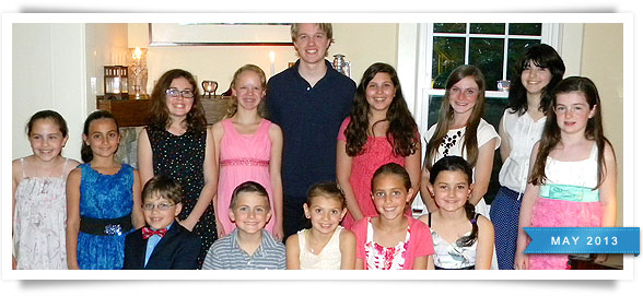 Students from Monday night's recital