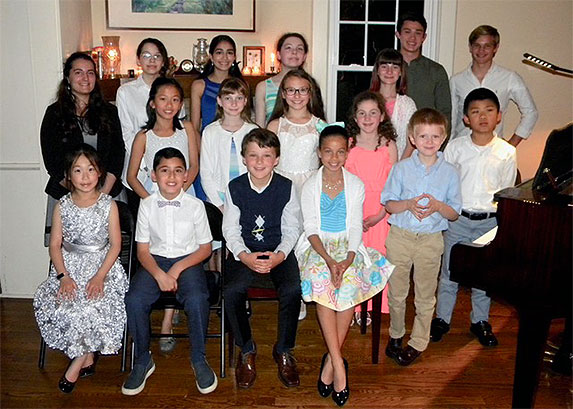 Students from Thursday night's recital